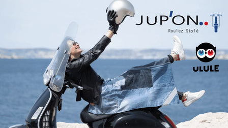 Enfin les jupes de protection pour scooter Jup'On en précommande sur Ulule !