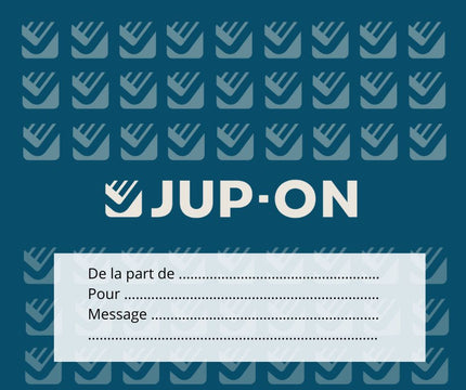 e-carte cadeau personnalisée JUP-ON
