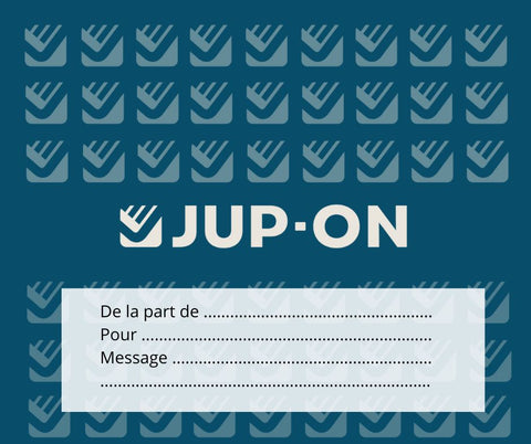 e-carte cadeau personnalisée JUP-ON
