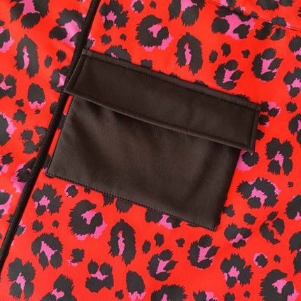 Tablier pour scooter motif leopard_poche