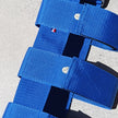 Porte batterie pour vélo électrique VAE universel bleu