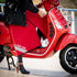 Tablier de scooter rouge, modèle Dryfits